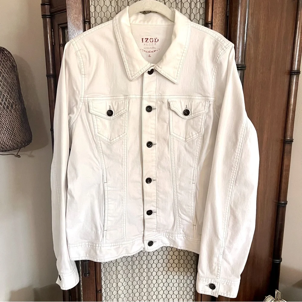 Izod Denim Jean Jacket - Picture 1 of 4